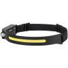 LED svetlo na čelo nabíjacie 10W Rebel (5W COB+ 3W Led) REBEL