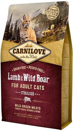 Carnilove Cat Adult Lamb & Wild Boar Grain Free 2 kg