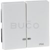 Schneider Electric Merten System M - Krytka IP44 pre dvojpáčkový vypínač Polar White