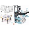 Set práčovňa a kreatívny stôl Rowenta Wash&Clean Smoby s veľkoformátovými obrázkami a elektronickým vysávačom