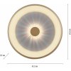 JUST LIGHT. GmbH Vertigo LED stropné svietidlo, CCT, Ø 61,5 cm, mosadz - 14386-60