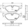 BREMBO Sada brzdových doštičiek P 06 011