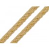 Leonský prámik šírka 13 mm - 18 m 2 zlatá