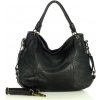 MARCO MAZZINI Kožená ručne vyrobená taška cez rameno | čierna v136d