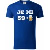 Je mi 60 pivo - Tričko z organickej bavlny - M ( Kráľovská modrá )