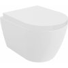 Mexen Carmen misa wc Rimless Tornado so sedadlom s pomalým zatváraním tvrdým, duroplast, biely lesk - 30880200T