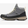 Quechua Dámska polovysoká nepremokavá turistická obuv NH500 kožená šedá
