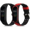 2x Náramok kwmobile Xiaomi Mi Band 4 černá, červená