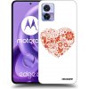 Picasee silikónový prehľadný obal pre Motorola Edge 30 Neo - Veľké srdce