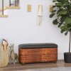 vidaXL Úložné lavice 2 ks s hnedým vankúšom 69 cm Cattail 351813