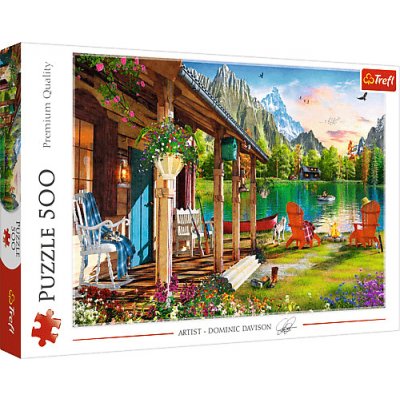 Trefl Puzzle 500 - Chata v horách 37408