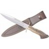 Muela ALCARAZ-19S lovecký nôž 19 cm, jelení paroh s ružicou, kožené puzdro