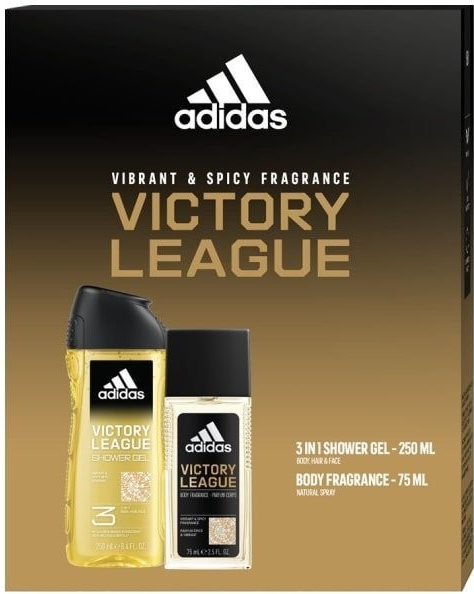Adidas Victory League Deo Natural Sprej 75 ml + sprchový gél 250 ml