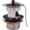 RAV Slezák Výpust umývadla 5/4 s gumovou zátkou, chróm MD0797