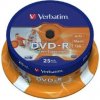 Verbatim DVD-R / 4.7 GB / 16x / Printable / 25ks cake (43538)