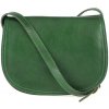 Mondo Italia Kožená kabelka na rameno 675 zelená Zelená