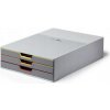 Durable Varicolor 3 box 3 zásuvky sivý