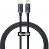 Baseus Crystal kábel USB-C na Lightning 20W, 1,2m, čierna CAJY000201