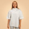 BeastPink Dámske tričko Oversized Bliss Grey - XL