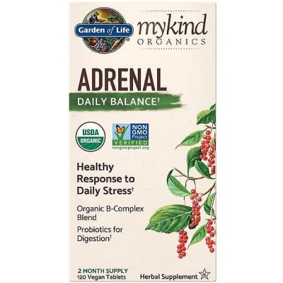 Garden of Life Mykind Organics Adrenal Daily Balance 120 tabliet