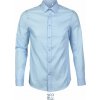 NEOBLU 3182 BLAISE MEN / Pánska mikro keprová košeľa s dlhým rukávom - soft blue 5XL