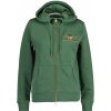 Gant Archive Shield Full Zip hoodie zelená
