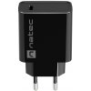 Univerzálna nabíjačka Natec RIBERA 20W 1X USB-C, čierna