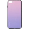 AppleKing kryt so sklenenou zadnou stranou pre iPhone 7 Plus/8 Plus - ružovo-fialový - možnosť vrátiť tovar ZADARMO do 30tich dní