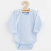 Dojčenské celorozopínacie body New Baby Classic II modré - 56 (0-3m)