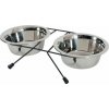 Miska nerez stojan+2 misky pes STEEL 0,7 l Zolux