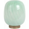 Svetlozelená stolová lampa so skleneným tienidlom (výška 20 cm) Summer Globe – Leitmotiv