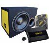 Ground Zero GZIW 12XSPL D2 BRk set – Zosilňovač, subwoofer, kabeláž