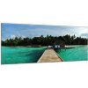 Obraz sklenený ostrov Maledivy - 30 x 60 cm