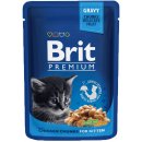 Brit Premium Cat Chicken Chunks for Kitten 24 x 100 g