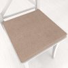 Biante Štvorcový podsedák z imitácie brúsenej kože Alcantara ALC-006 Béžový - 38x38x3 cm