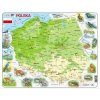 Skladačka Poľsko Fyzická mapa 61 prvkov