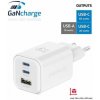 SWISSTEN SÍŤOVÝ ADAPTÉR GaN 2x USB-C 65W PD + 1x USB-A 18W QC BÍLÝ 22071400