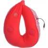 Masážny cestovný vankúš na krk s reproduktormi-Červená