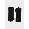 RUKAVICE GANT WOOL KNITTED GLOVES BLACK