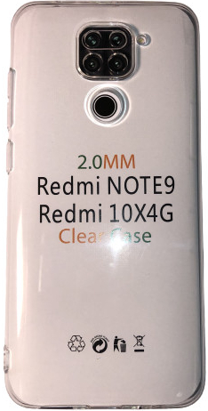 Púzdro MobilEu Transparentný obal silikónový na Xiaomi Redmi Note 9 TO46