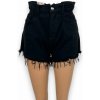 Dámske čierne džínsové šortky ALOHA čierná S