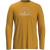 Smartwool NEVER SUMMER MOUNTAINS GRAPHIC LS TEE honey gold