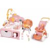 Set domček pre bábiku so športovým kočíkom Cocoon Nursery Soft Baby Nurse Smoby elektronický s 32 cm bábikou v dupačkách