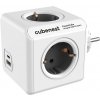 Cubenest Powercube Original USB PD 20 W, A+C, 4× zásuvka, biela/sivá – Schuko 6974699971436