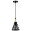 Illumaxx | Luster na lanku HIRA 1xE27/60W/230V pr. 18 cm čierna | OS0067