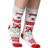 Heat Holders dámske LITE vianočné ponožky HUGS & KISSES