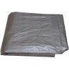Toptrade Plachta krycia 2 x 5 m strieborná, s kovovými okami, 100 g/m2, 600368