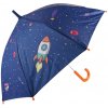 Textilomanie Detský dáždnik SPACE Ø 76 cm, modrý