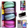 Peňaženkové kožené puzdro DRAWING na Xiaomi Redmi Note 10 5G - Colorful Cakes