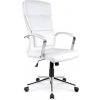 Kancelárske kreslo AURELIUS – ekokoža, biela